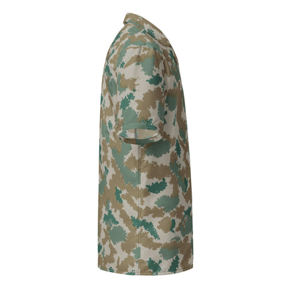 German Flachentarn Blumentarn CAMO Unisex button shirt - Button Shirts