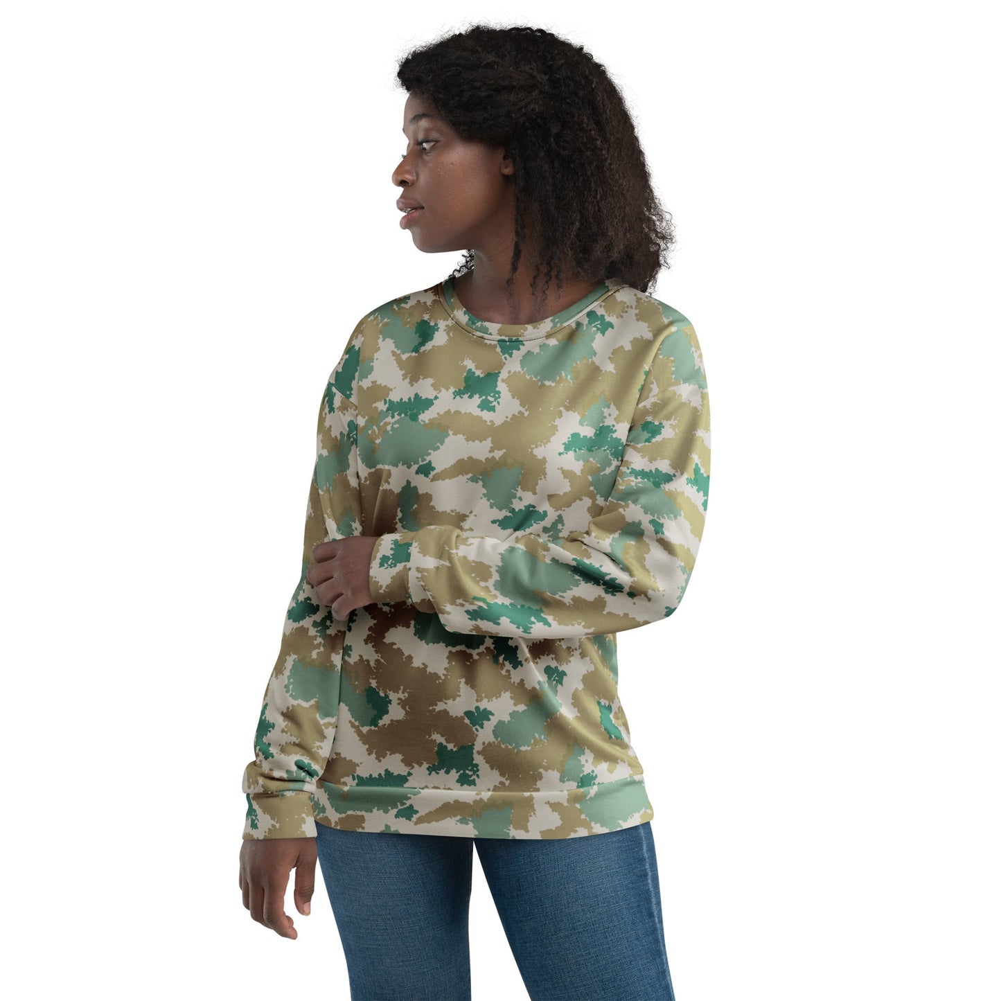 German Flachentarn Blumentarn CAMO Unisex Sweatshirt - Sweatshirts