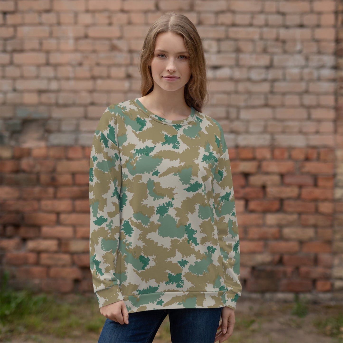 German Flachentarn Blumentarn CAMO Unisex Sweatshirt - Sweatshirts