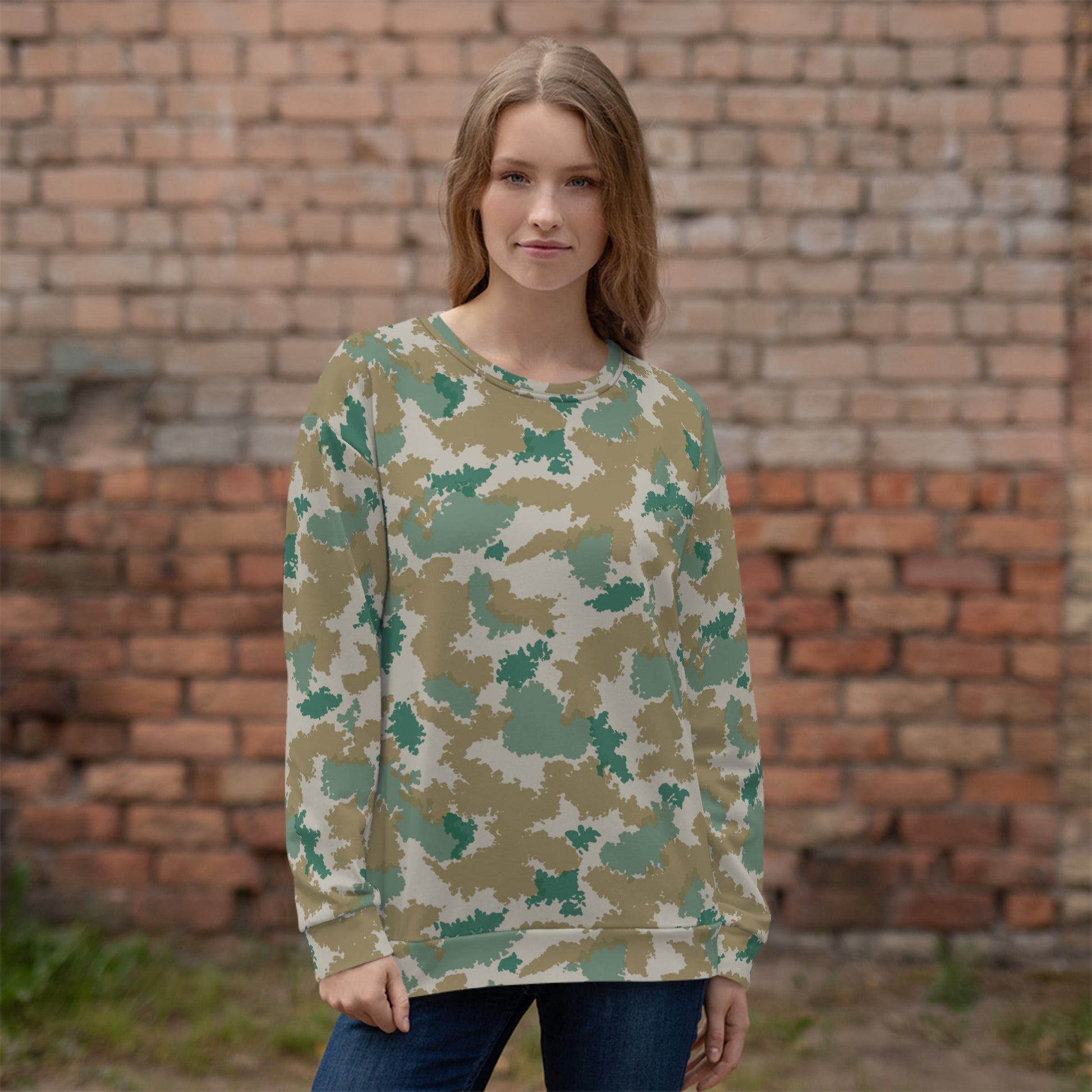 German Flachentarn Blumentarn CAMO Unisex Sweatshirt - Sweatshirts
