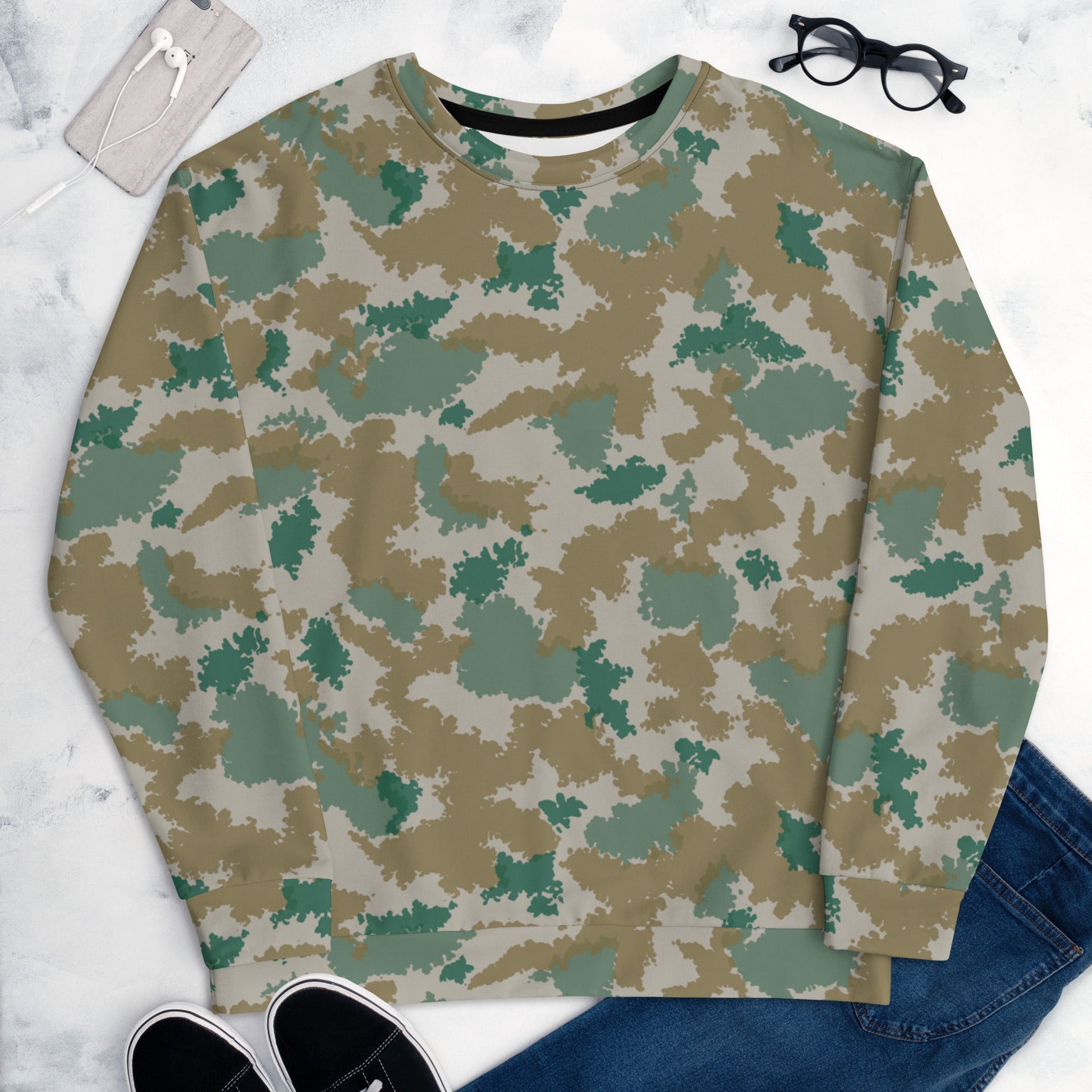 German Flachentarn Blumentarn CAMO Unisex Sweatshirt - Sweatshirts