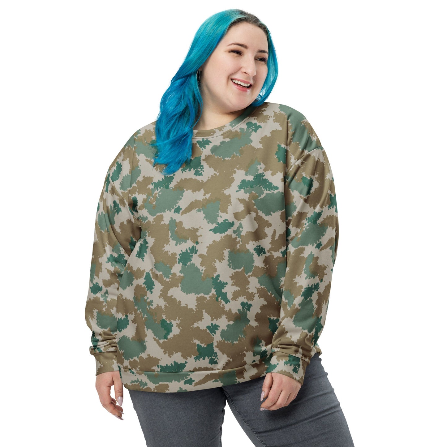 German Flachentarn Blumentarn CAMO Unisex Sweatshirt - Sweatshirts