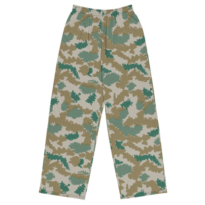 German Flachentarn Blumentarn CAMO unisex wide-leg pants - 2XS - Wide-leg Pants