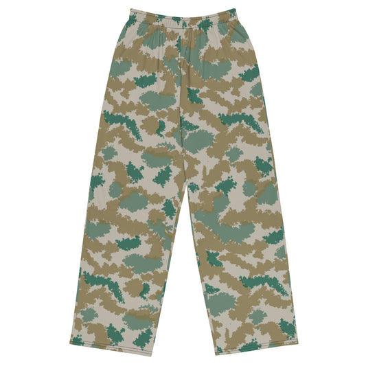 German Flachentarn Blumentarn CAMO unisex wide-leg pants - 2XS - Wide-leg Pants