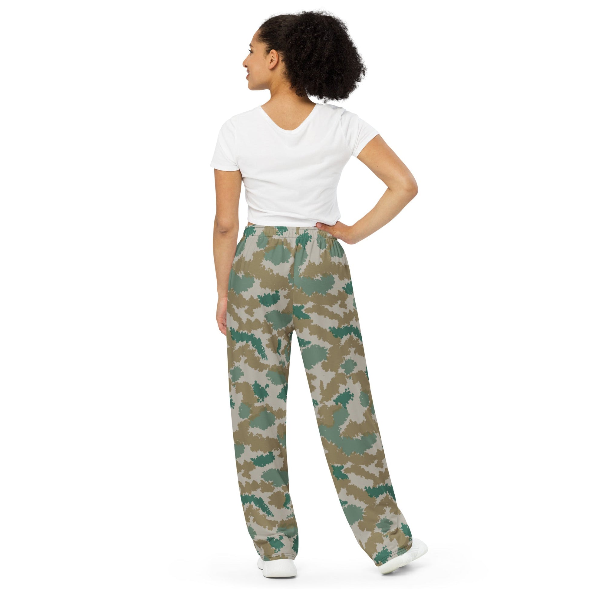 German Flachentarn Blumentarn CAMO unisex wide-leg pants - Wide-leg Pants