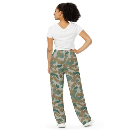 German Flachentarn Blumentarn CAMO unisex wide-leg pants - Wide-leg Pants