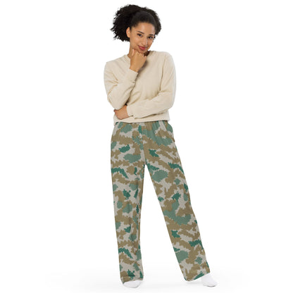 German Flachentarn Blumentarn CAMO unisex wide-leg pants - Wide-leg Pants