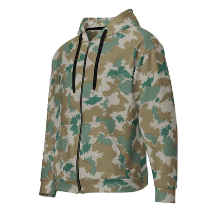 German Flachentarn Blumentarn CAMO Unisex zip hoodie - Zip Hoodies