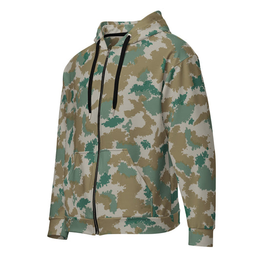 German Flachentarn Blumentarn CAMO Unisex zip hoodie - Zip Hoodies