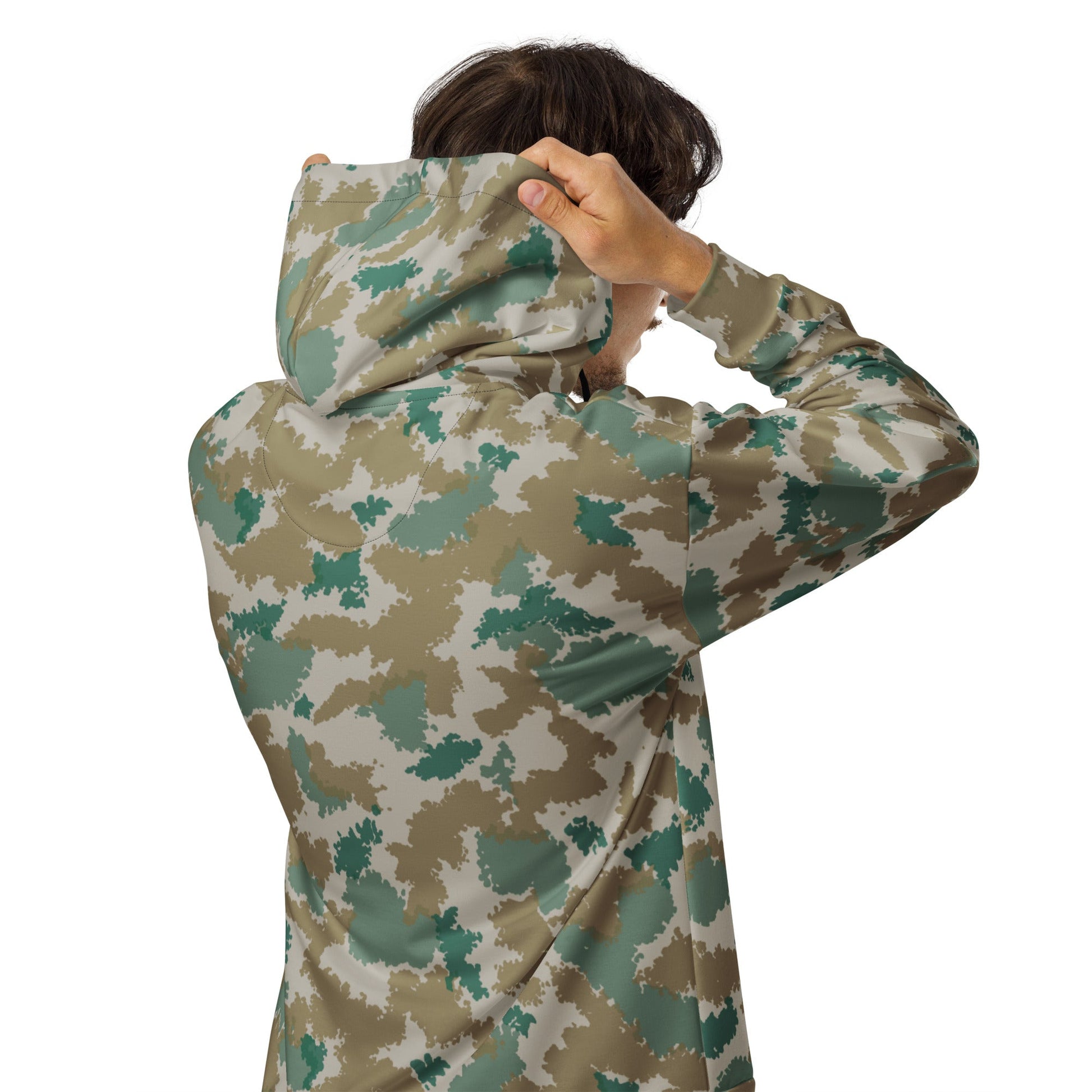 German Flachentarn Blumentarn CAMO Unisex zip hoodie - Zip Hoodies