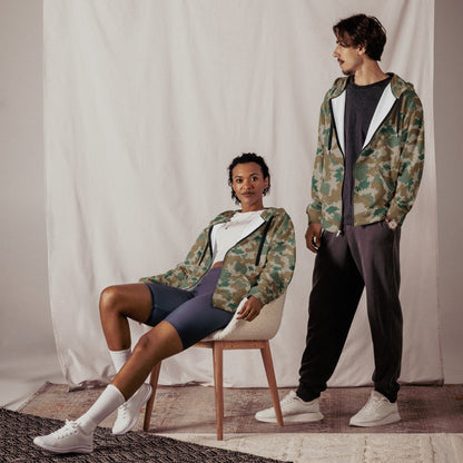 German Flachentarn Blumentarn CAMO Unisex zip hoodie - Zip Hoodies