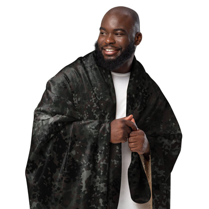 German Flecktarn Black CAMO Sherpa blanket - Blankets
