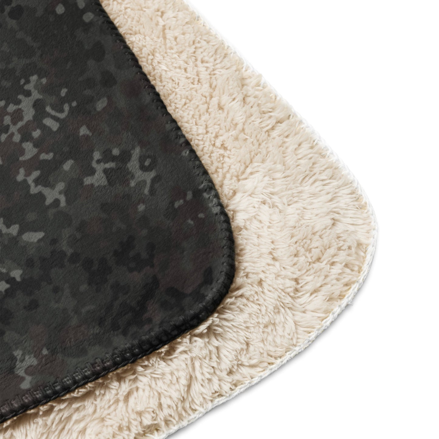 German Flecktarn Black CAMO Sherpa blanket - Blankets