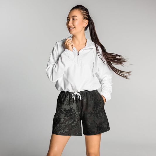 German Flecktarn Black CAMO Unisex Athletic Long Shorts