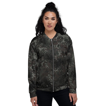 German Flecktarn Black CAMO Unisex Bomber Jacket - Jackets