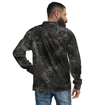 German Flecktarn Black CAMO Unisex Bomber Jacket - Jackets