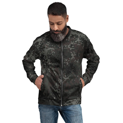 German Flecktarn Black CAMO Unisex Bomber Jacket - XS - Jackets