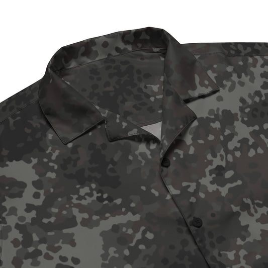 German Flecktarn Black CAMO Unisex button shirt - Button Shirts