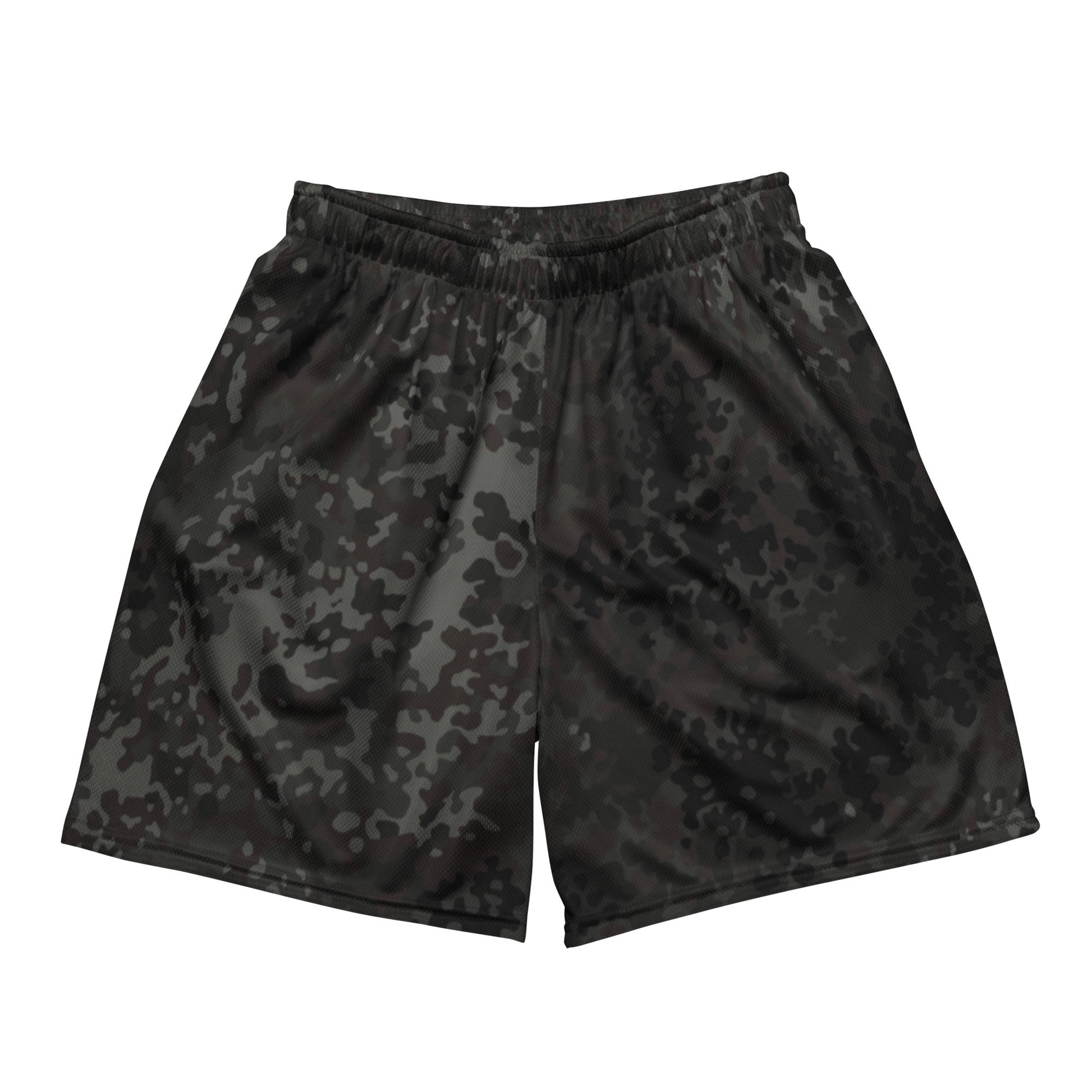 German Flecktarn Black CAMO Unisex mesh shorts - 2XS - Mesh Shorts