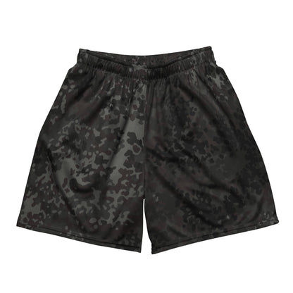 German Flecktarn Black CAMO Unisex mesh shorts - 2XS - Mesh Shorts