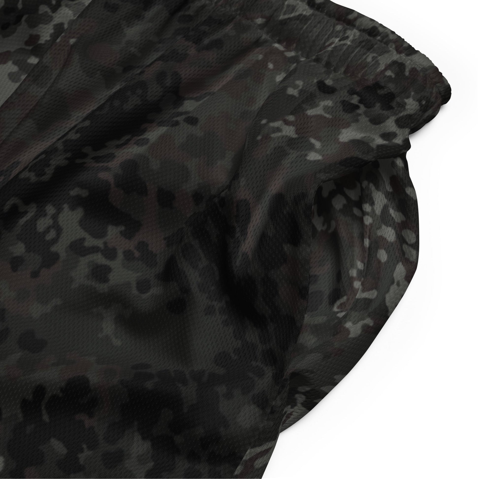 German Flecktarn Black CAMO Unisex mesh shorts - Mesh Shorts