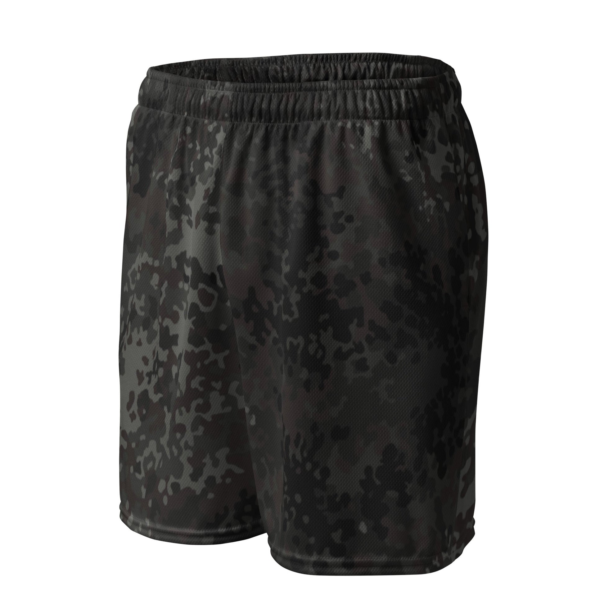 German Flecktarn Black CAMO Unisex mesh shorts - Mesh Shorts