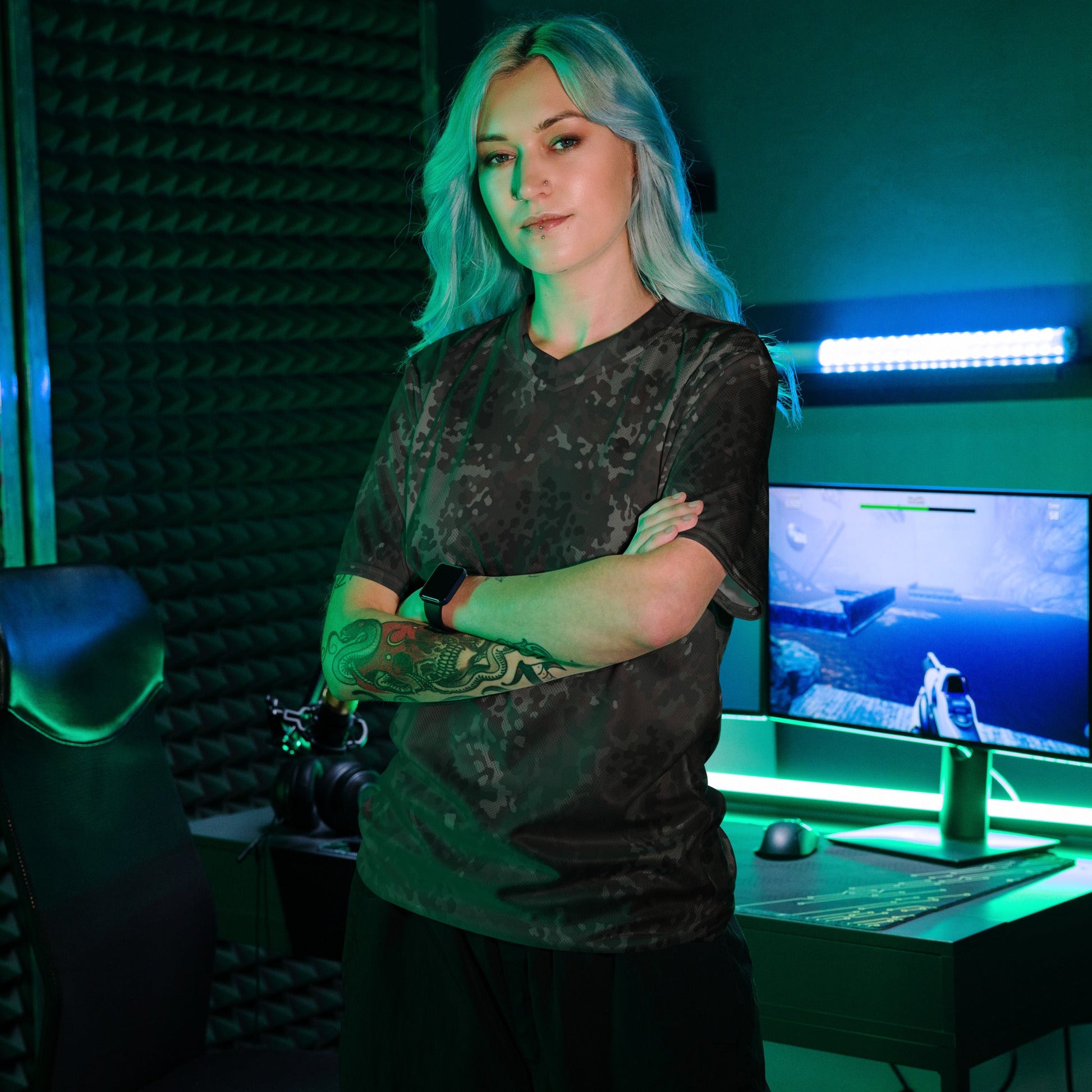 German Flecktarn Black CAMO unisex sports jersey - Sports Jerseys