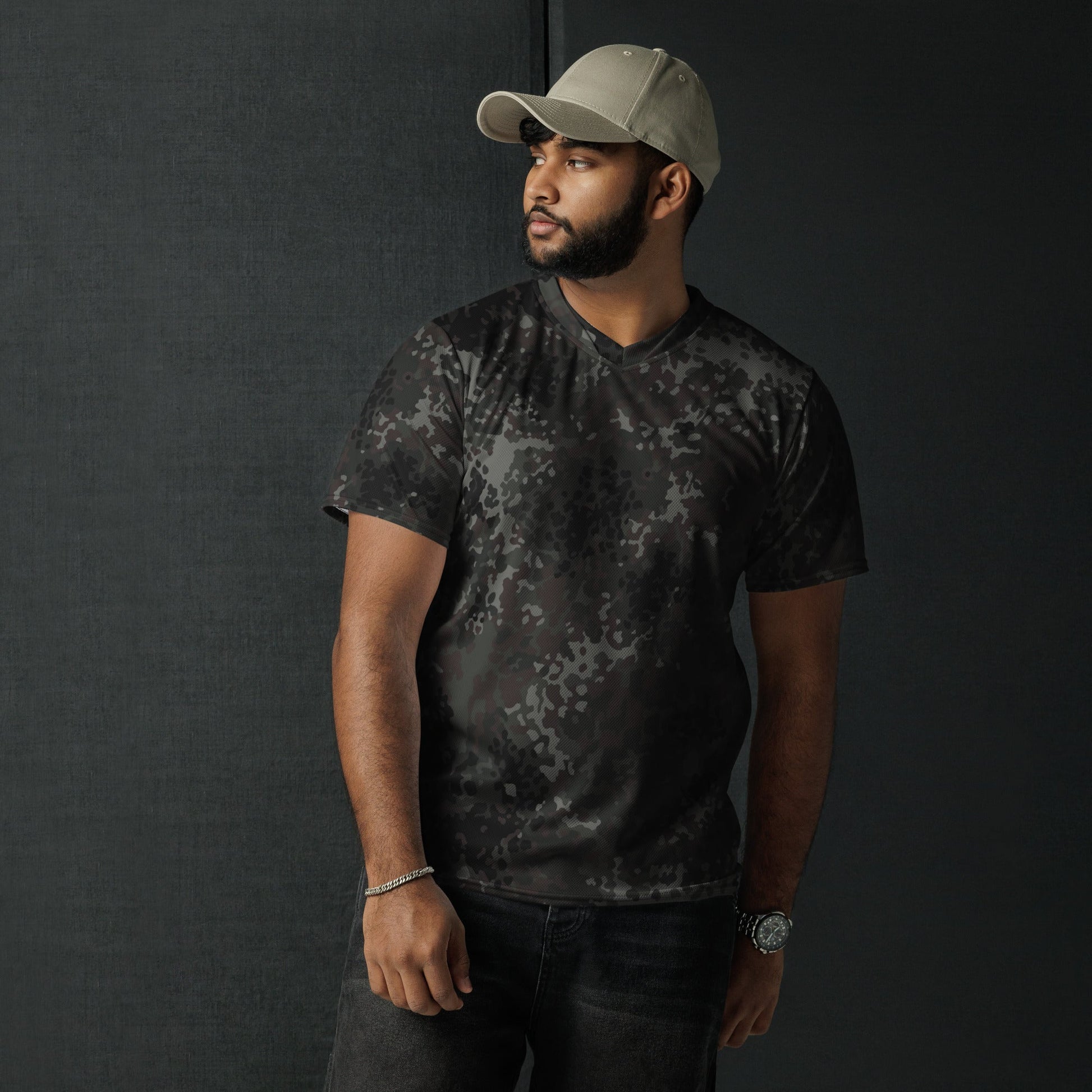 German Flecktarn Black CAMO unisex sports jersey - Sports Jerseys