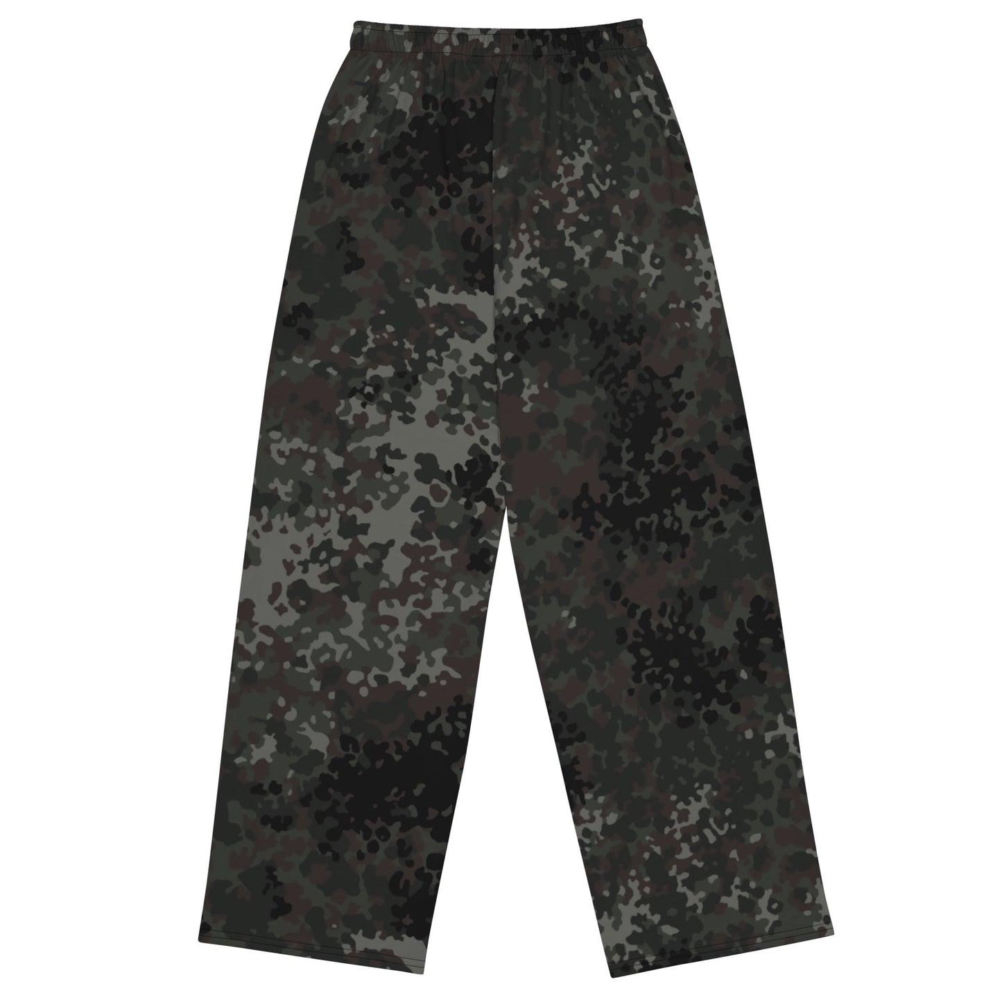 German Flecktarn Black CAMO unisex wide-leg pants - Wide-leg Pants