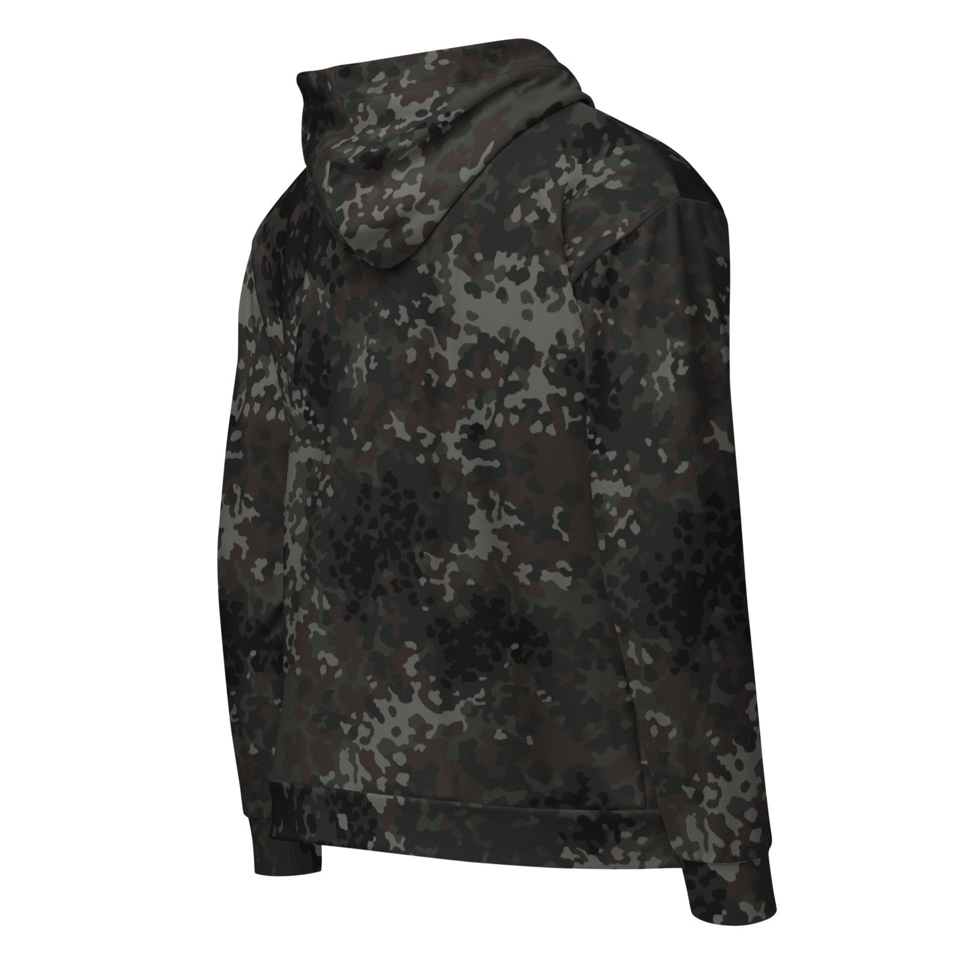 German Flecktarn Black CAMO Unisex zip hoodie - Zip Hoodies