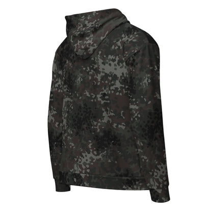 German Flecktarn Black CAMO Unisex zip hoodie - Zip Hoodies