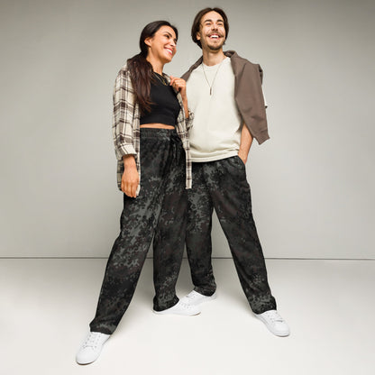 German Flecktarn Black CAMO Wide-leg joggers - 2XS - Joggers