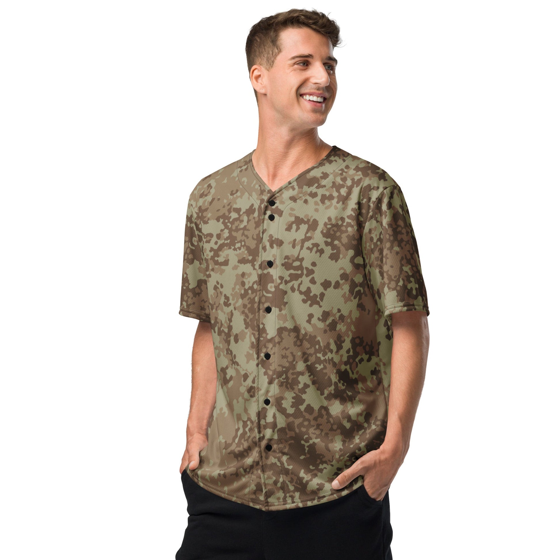 German Flecktarn Desert CAMO baseball jersey - Baseball Jerseys