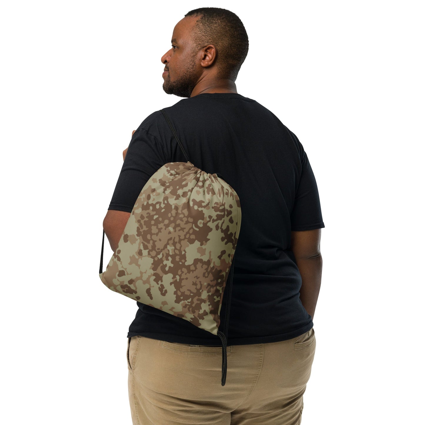 German Flecktarn Desert CAMO Drawstring Bag - Bags