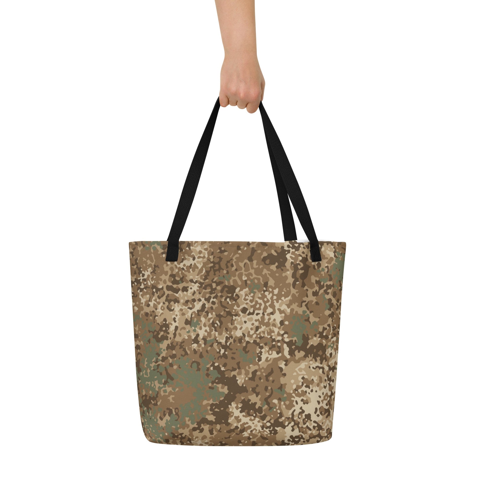 German Flecktarn Desert CAMO Large Tote Bag