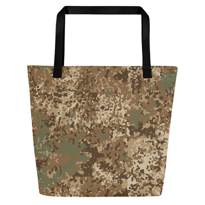 German Flecktarn Desert CAMO Large Tote Bag