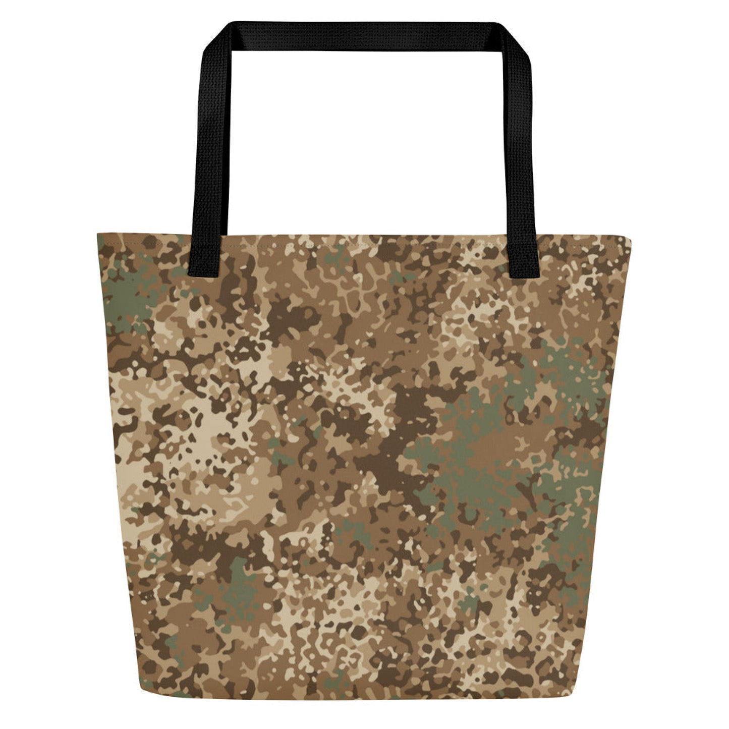 German Flecktarn Desert CAMO Large Tote Bag