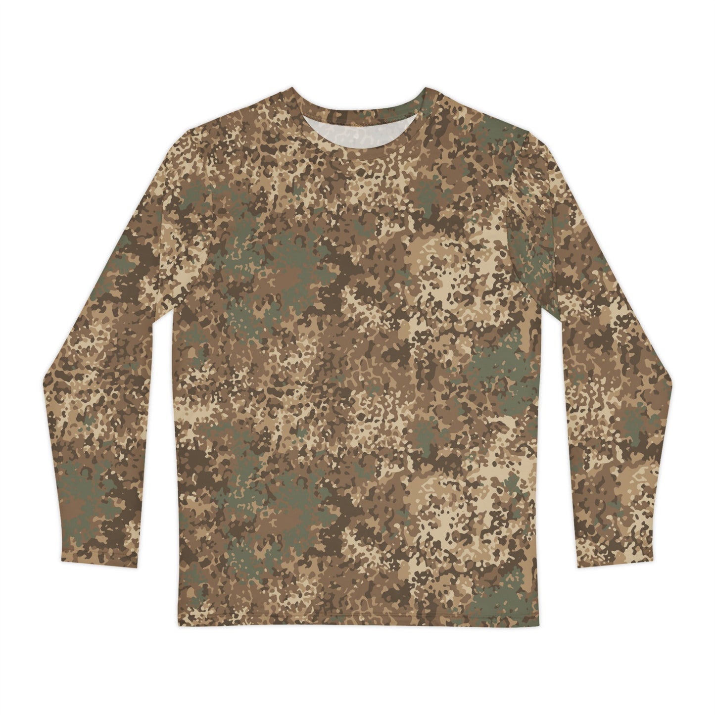 German Flecktarn Desert CAMO Unisex Long-Sleeve Shirt - XS