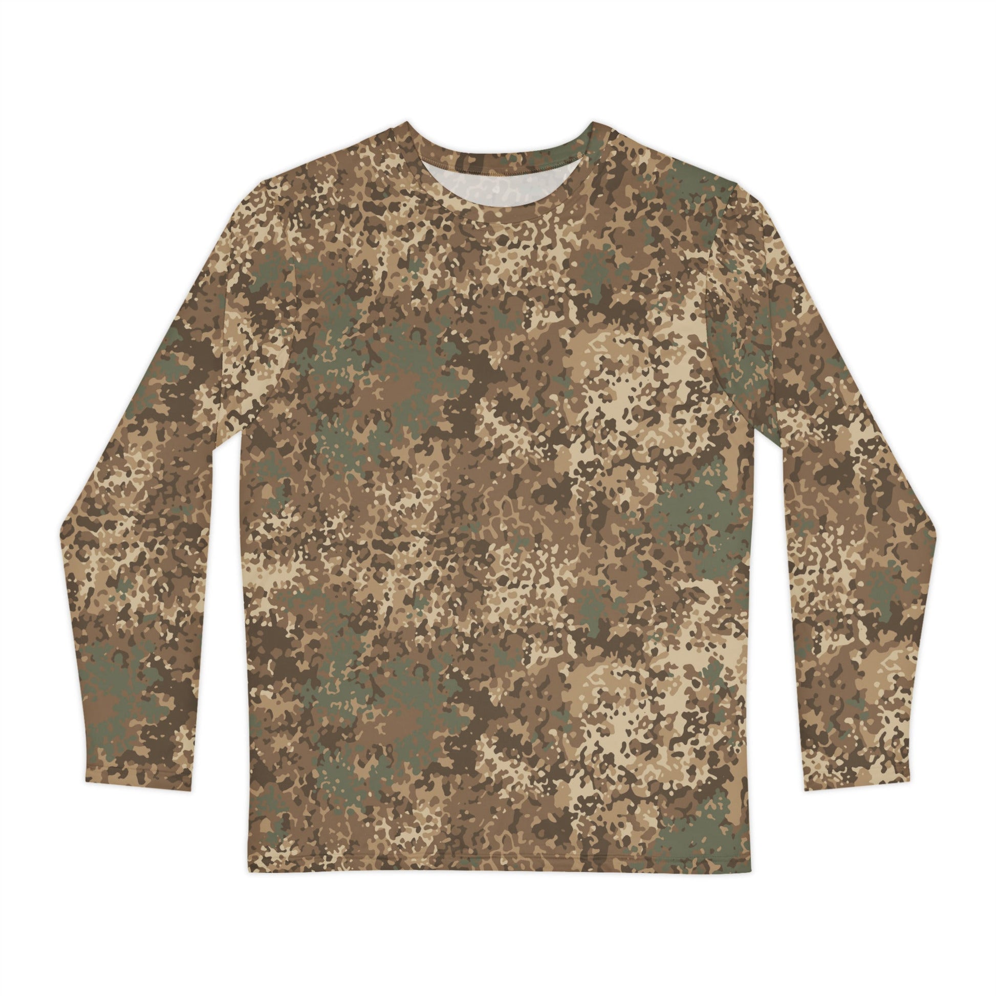 German Flecktarn Desert CAMO Unisex Long-Sleeve Shirt - XS