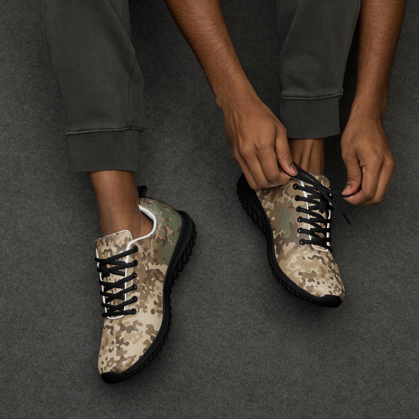 German Flecktarn Desert CAMO Mens Athletic Shoes