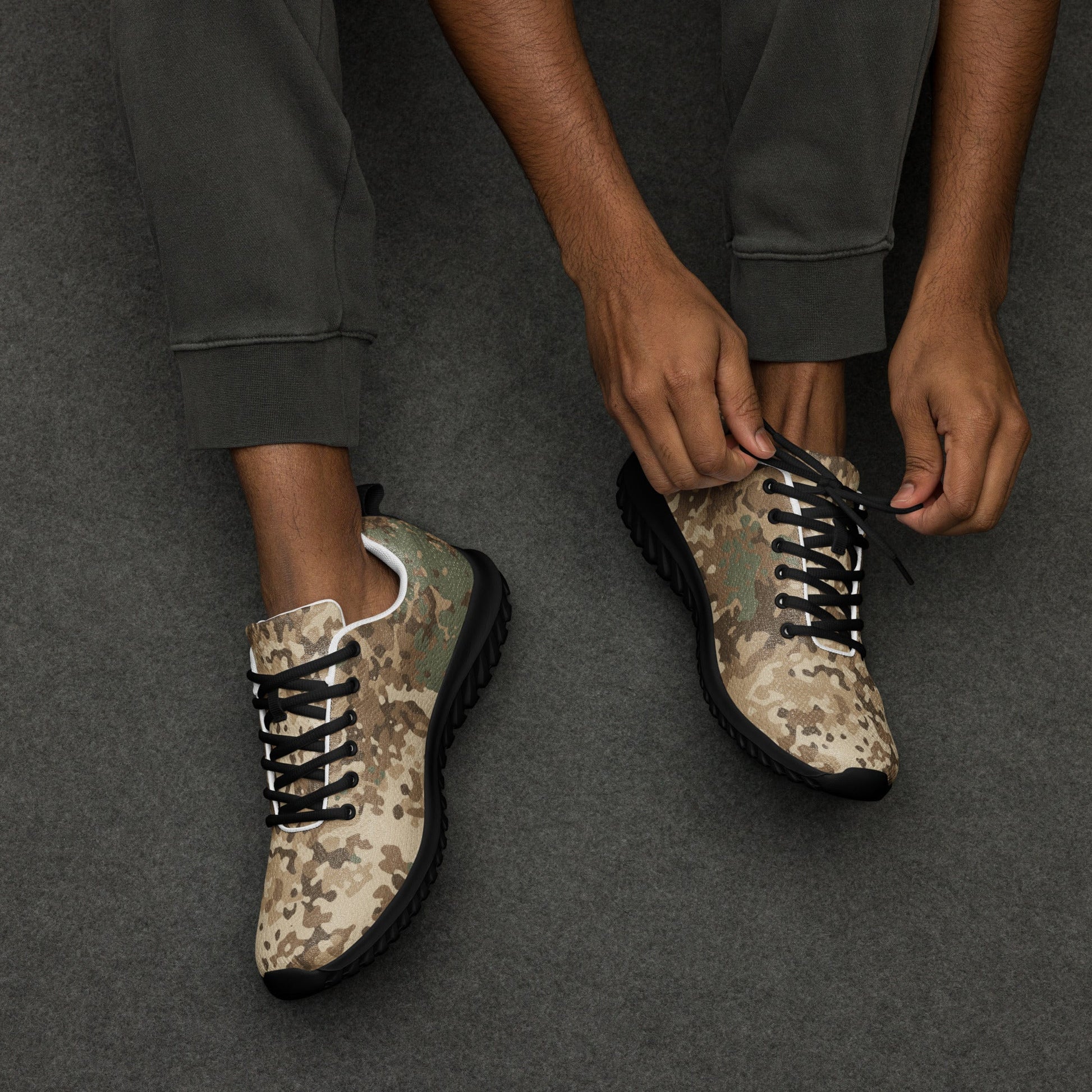 German Flecktarn Desert CAMO Mens Athletic Shoes