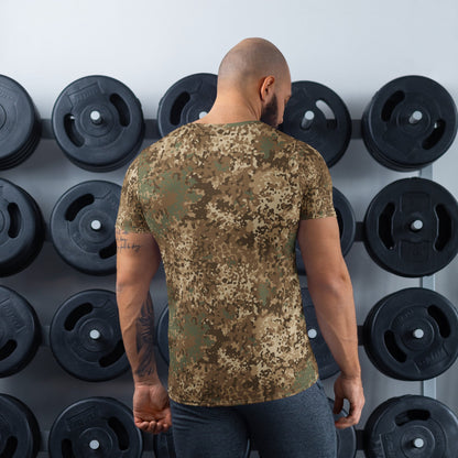 German Flecktarn Desert CAMO Mens Athletic T-Shirt
