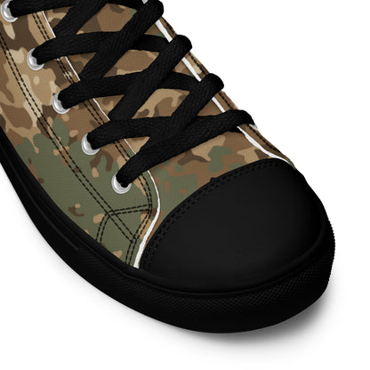 German Flecktarn Desert CAMO Mens High-Top Canvas Shoes