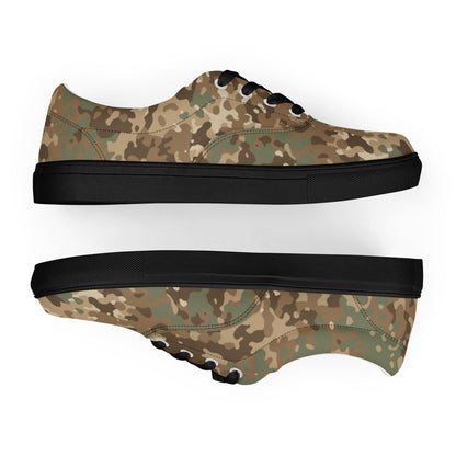 German Flecktarn Desert CAMO Mens Lace-Up Canvas Shoes - Lace-up