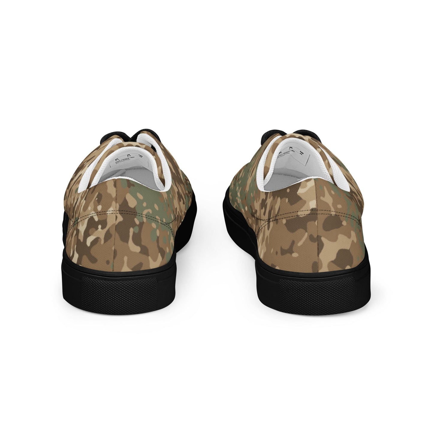 German Flecktarn Desert CAMO Mens Lace-Up Canvas Shoes - Lace-up