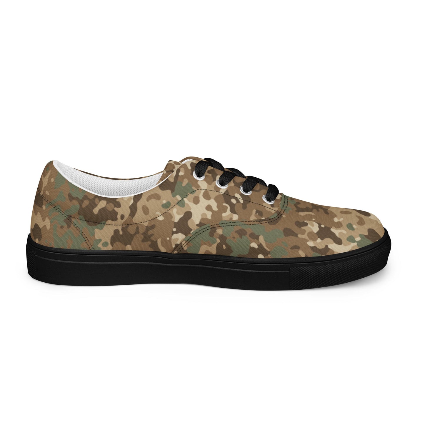 German Flecktarn Desert CAMO Mens Lace-Up Canvas Shoes - Lace-up