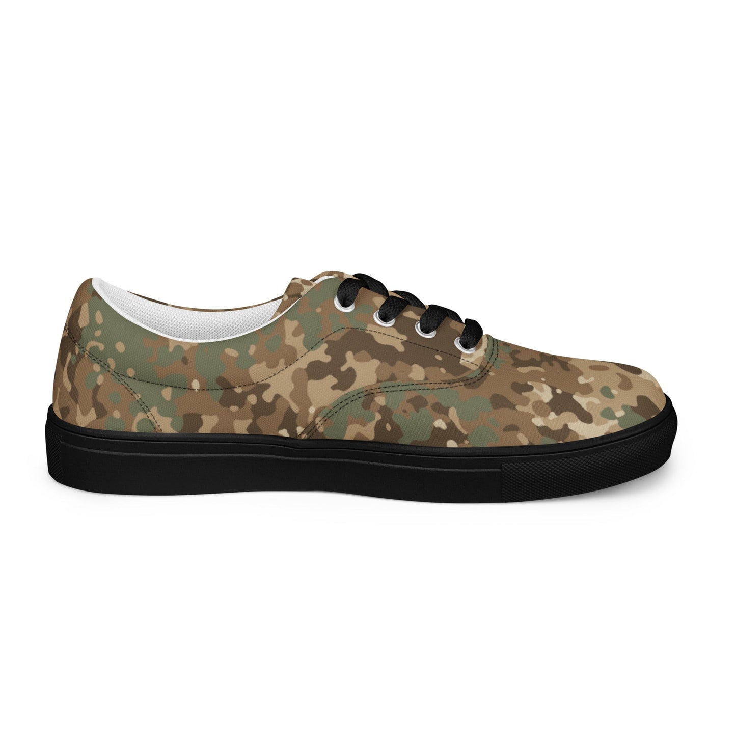 German Flecktarn Desert CAMO Mens Lace-Up Canvas Shoes - Lace-up