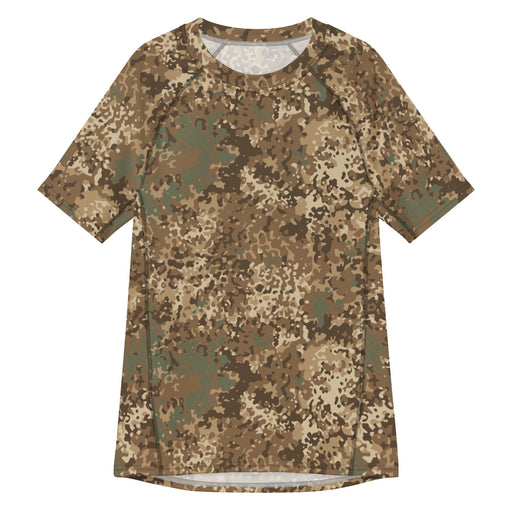 Flecktarn Bundeswehr Desert CAMO Mens Short-Sleeve Rash Guard - 2XS - SS