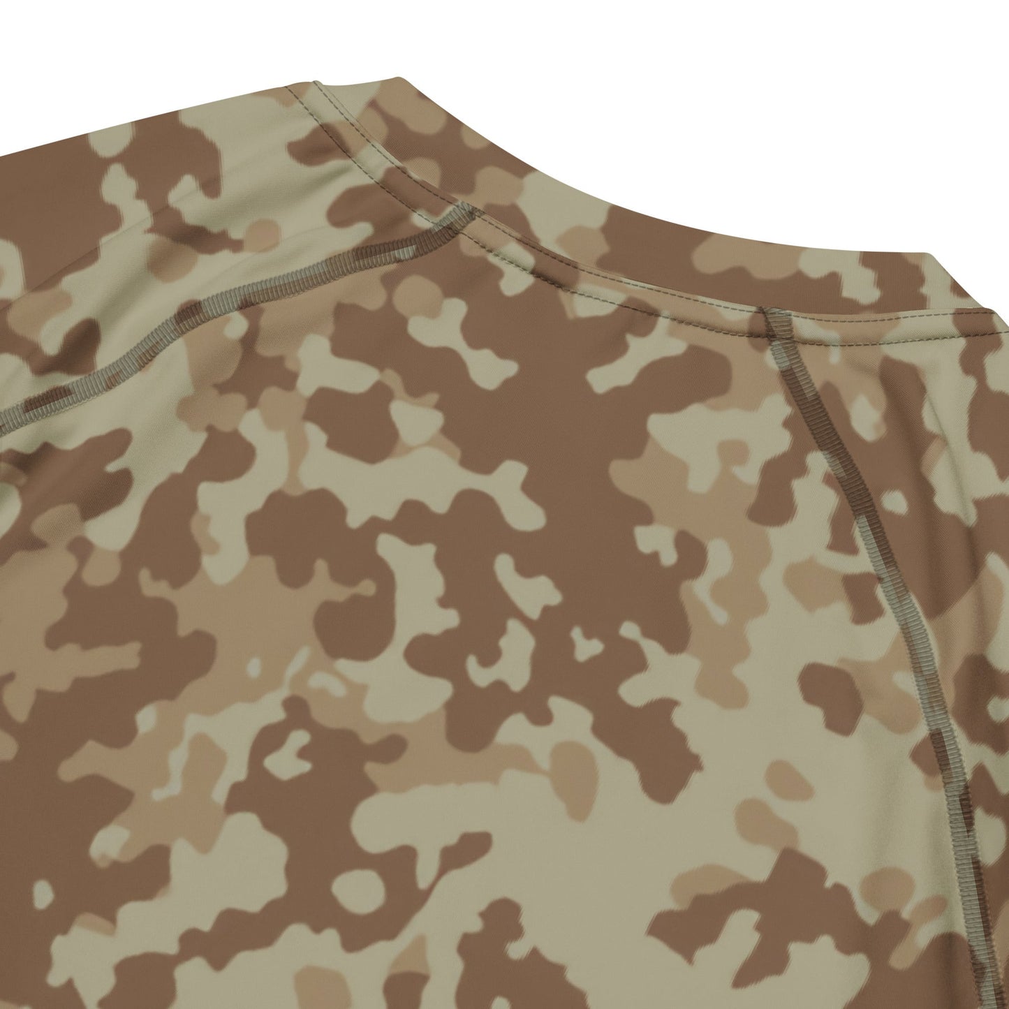 German Flecktarn Desert CAMO Mens Short-Sleeve Rash Guard - Short-sleeve Guards