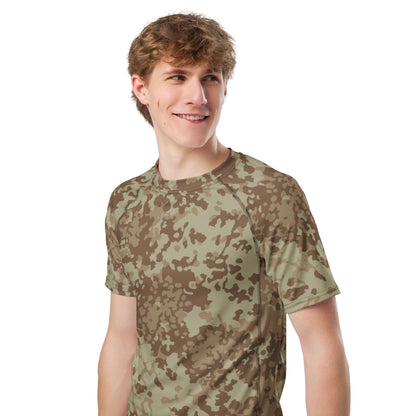 German Flecktarn Desert CAMO Mens Short-Sleeve Rash Guard - Short-sleeve Guards